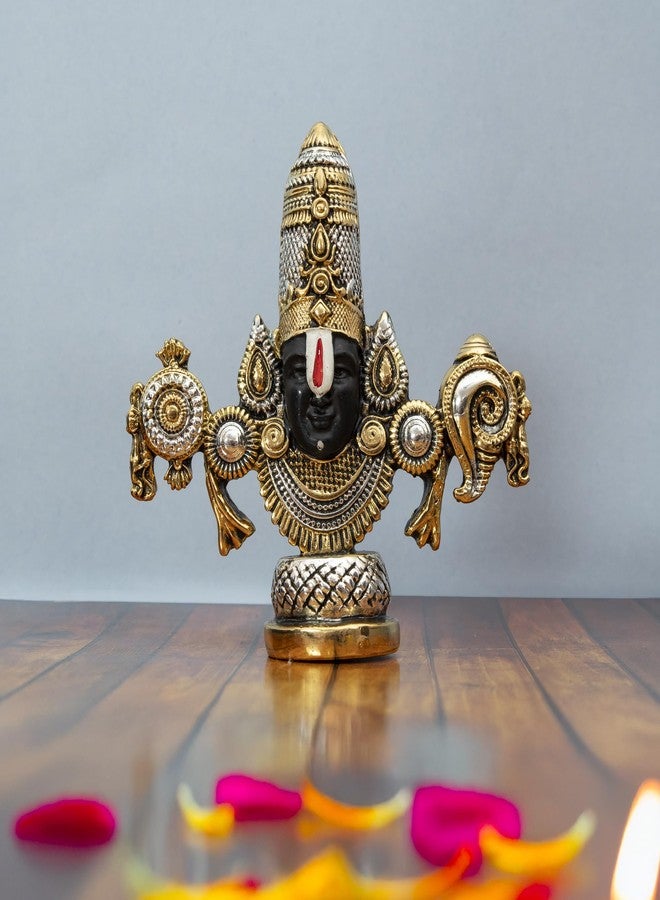 Dev Aastha 999 Silver Plated Balaji Murti | 4 Inch Spiritual & Vastu Idol for Home Temple Decor | Auspicious Lord Venkateswara Swamy Statue for Puja Room & Religious Gift - Image 4